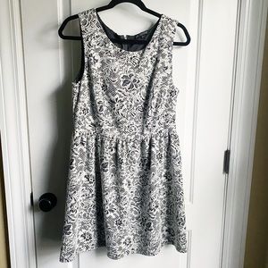 BeBop textured fit and flare dress